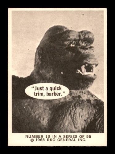 1965 donruss king kong 13 - king,