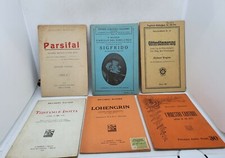 lotto 6 libretti opera RICCARDO WAGNER Parsifal, Sigfrido, I Maestri cantori, ..
