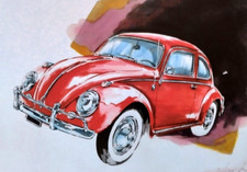 Disegno stampa auto volkswagen - auto,