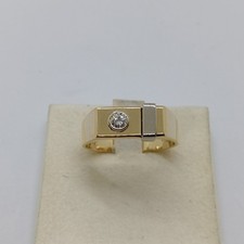 ANELLO DA UOMO IN ORO GIALLO E