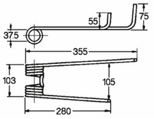 Dente Girello Sinistro Ama Adattabile Lely 9 mm Made in Italy