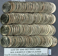 Lotto monete dollari IKE