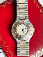 Cartier Must 21 acciaio oro 31mm Swiss made Con Box Coevo