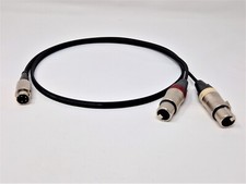 QUAD 4 pin spina din a 2 x XLR 3 pin cavo piombo quad 33 44 303 405-2