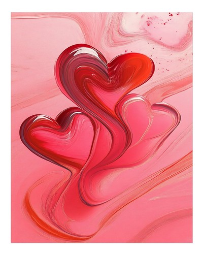 Cuore romantico vortice - , arte