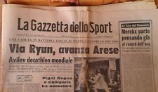 Gazzetta dell Sport 9 settembre 1972-Ryun-Arese