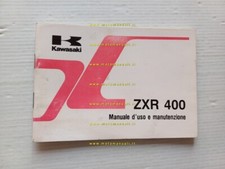 KAWASAKI ZXR 400 1990 manuale uso manutenzione libretto originale italiano