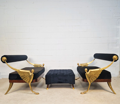 Pair vintage art deco design - pair,