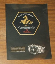 Raro orologio pubblicitario vintage OMEGA SPEEDMASTER - 50th Anniversarey 1957 - 2007