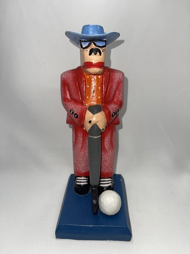 Scultura golf coyote legno - coyote,