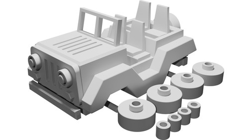 Modellino auto jeep - modellino,