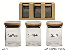 TRIS BARATTOLI SALE ZUCCHERO