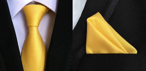 Cravatta foulard giallo - cravatta,