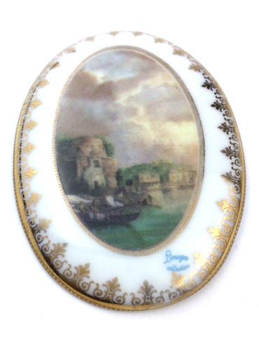 Medaglione ovale vintage - medaglione,