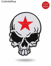 Grande teschio stella rossa