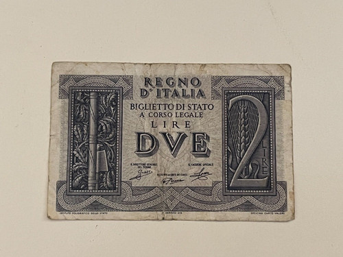 Banconota cartamoneta italia - banconota,