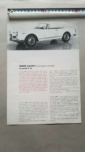Alfa romeo 2600 spider touring - alfa,