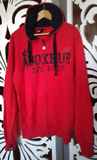 Felpa Uomo Rossa e Blu con cappuccio Boxeur des rues Serie Exclusive tg.XXL
