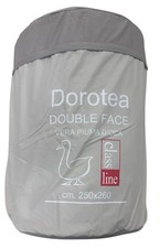 Piumone Trapuntato per Tutte Le Stagioni in 50% Piuma D'Oca Bianca, per Letto Ma