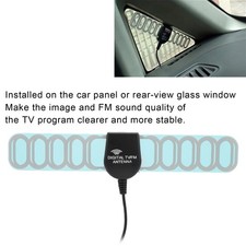 •Antenna TV 74,8 pollici universale auto radio FM amplificatore ricezione segnale aereo DC