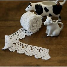 BORDO / PIZZO REALIZZATO A MANO AD UNCINETTO 3.4m X5cm