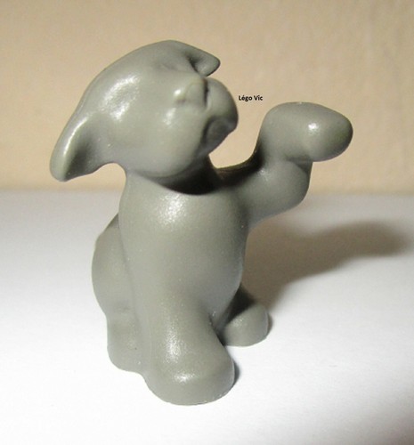 Lego 6250 dog dark gray - dog,