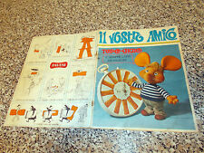 ALBUM IL VOSTRO AMICO TOPO GIGIO PAVESI 1967 COMPLETO(-2 FIG) OTTIMO TIPO PANINI