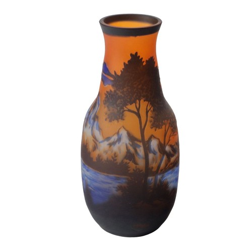 Vaso vintage stile gallé - in,