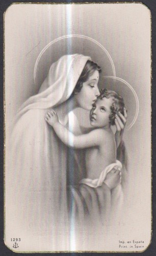 Santino antico madonna - santino,