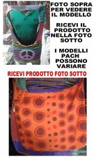 BORSA ETNICA TRACOLLA NEPAL 40x40 cm  BAG  TESSUTO NEPALESE LANACOTTA ORIGINALE