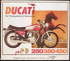DUCATI MARK 3 - 250/350/450 - POSTER - 56X65 - DOMI RACER/ACCESSORY MART - (350)