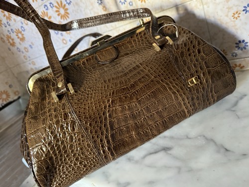 Borsa pelle coccodrillo - borsa,