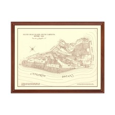 Vecchia mappa di Hilton Head