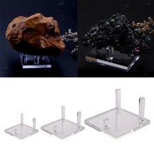 Supporto per espositore a tre pioli per la conquista di minerali fossili