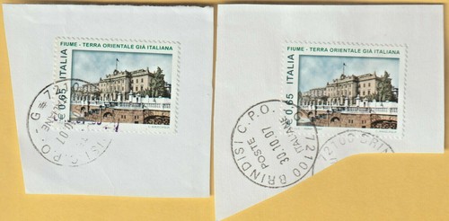 Fiume coppia francobolli - fiume,