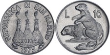 San Marino: 10 lire alluminio