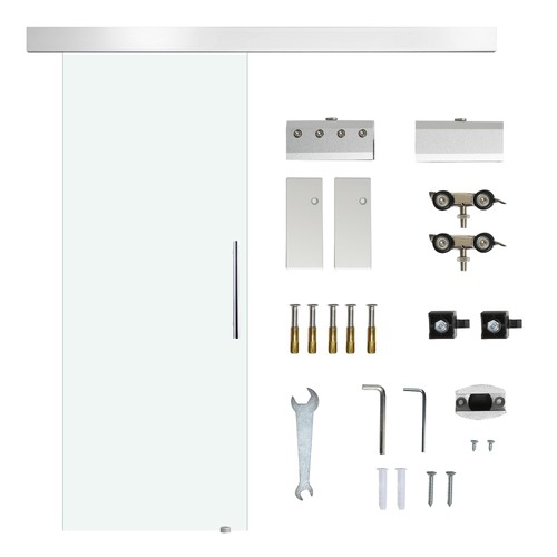 Homcom porta scorrevole - scorrevole, in