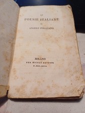 libro LE POESIE ITALIANE DI