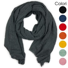 Sciarpa cotone donna grande