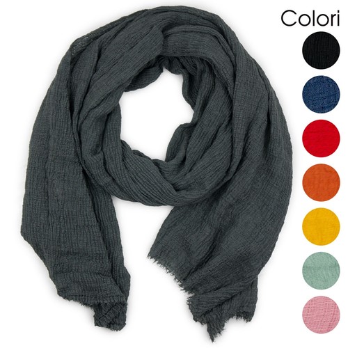 Sciarpa cotone donna grande