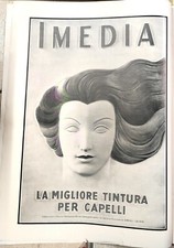 1940 PUBBLICITA' IMEDIA TINTURA CAPELLI  Advertising