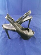 GUESS SANDALI SCARPE TRONCHETTO TACCHI N 36 COLORE NERO 