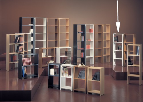 Libreria con ripiani - con,