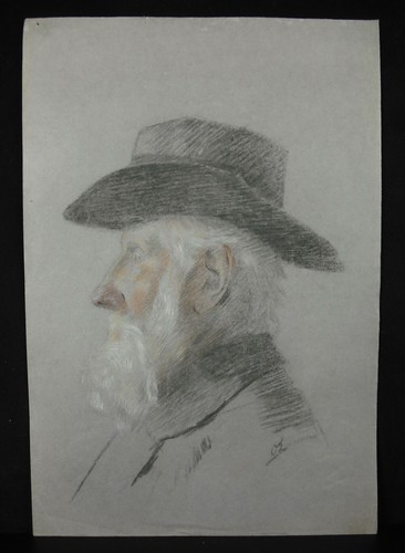 Vecchio uomo con - vecchio, cappello