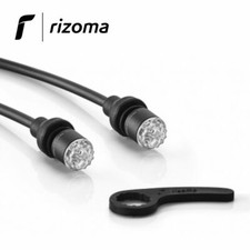 COPPIA FRECCE [RIZOMA] ''LIGHT UNIT'' LED UNIVERSALI OMOLOGATE / NERO - FR070BM