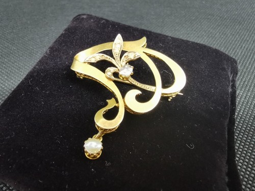 Spilla oro perle - , e