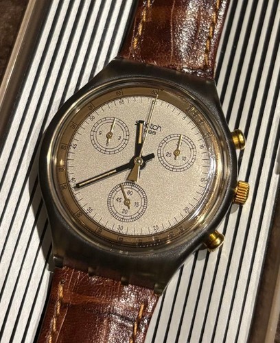 Swatch crono scm100 dito - swatch, oro