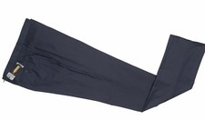 Pantaloni eleganti Zilli NUOVI $1100! US 38 e 56 blu pesante lana cashmere seta