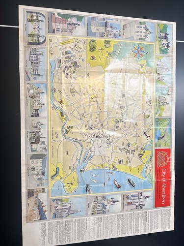 Mappa turistica vintage - , città