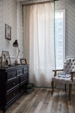 Tenda stampa floreale nappe